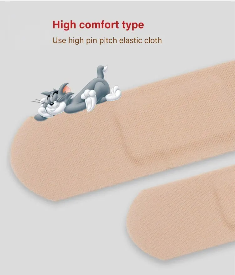 100pcs/box Cartoon Pattern Medical Breathable Bandage High Elasticity First Band Aid Emergency Individually Wrapped Hais Hainuo