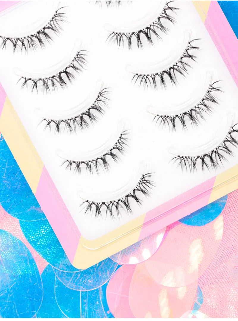 Dream Deer False Eyelashes A Type Eyelashes Upgraded Lash V-shaped 0.14mm Transparent Stem Soft Natural Eye Lashes Mink