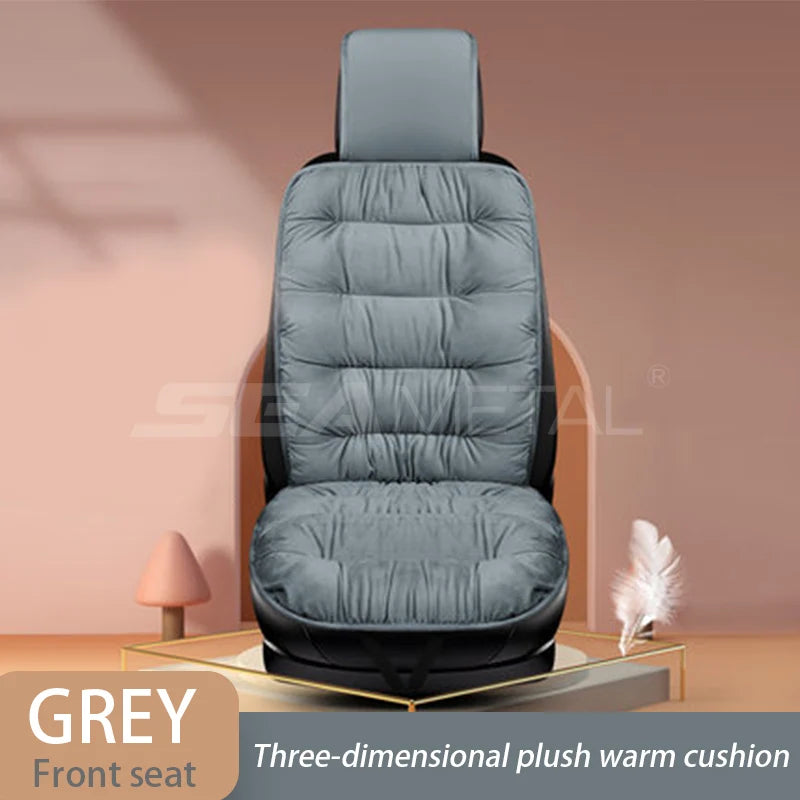 SEAMETAL Car Warm Seat Cover for Winter Thicken Soft Plush Seat Cushion Auto Protector Pad Universal for Suv Pick-Up Truck Sedan