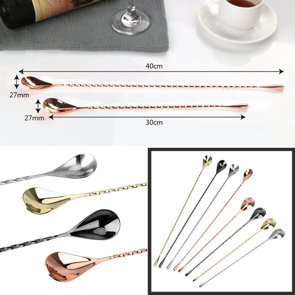 Steel Cocktail Stirring Spoon – 30cm