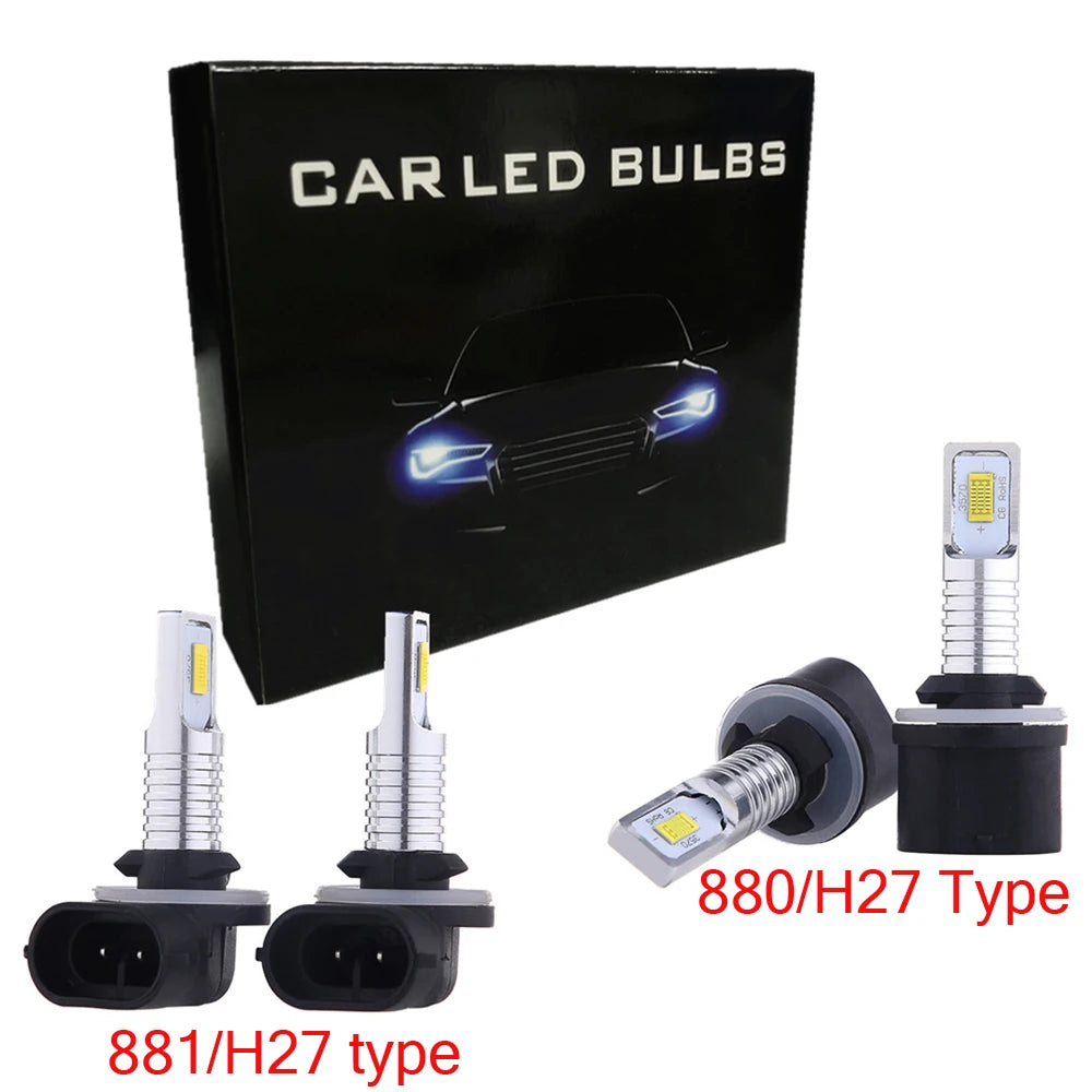 2Pcs LED Car Headlight H4 H7 H11 H10 Bulbs 3000K 6000K 4300K 9005 HB3 9006 HB4 H8 H1 H3 Auto Lights Automobile Driving Fog Lamp