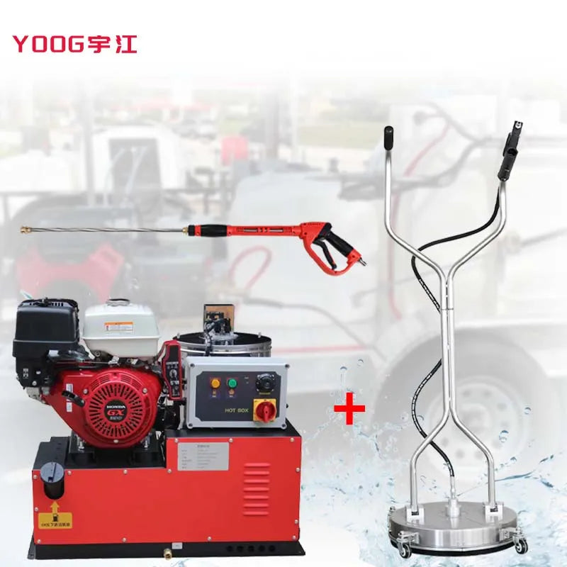 3600psi 4gpm hot wate Pressure washer 100 ℃ Use a 20 inch floor cleaning machine to clean the floor and roof oil stains