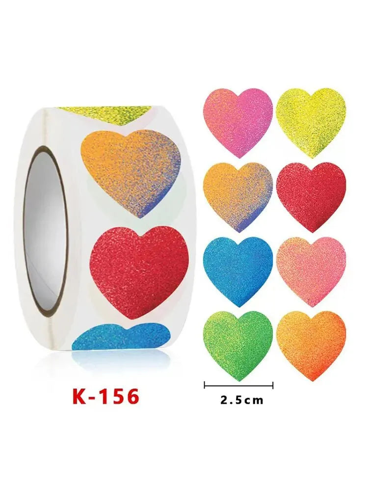 500 Stickers Per Roll Decorative Brochure Stickers with Cute Cartoon Animal Expressions Birthday Gifts Christmas Decorations