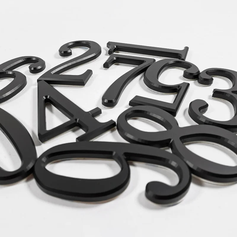 House Number Outdoor Letters Digital Outdoor Numbers for Residence Signs Door Alphabet Home Address Name Plate Hotel Residential