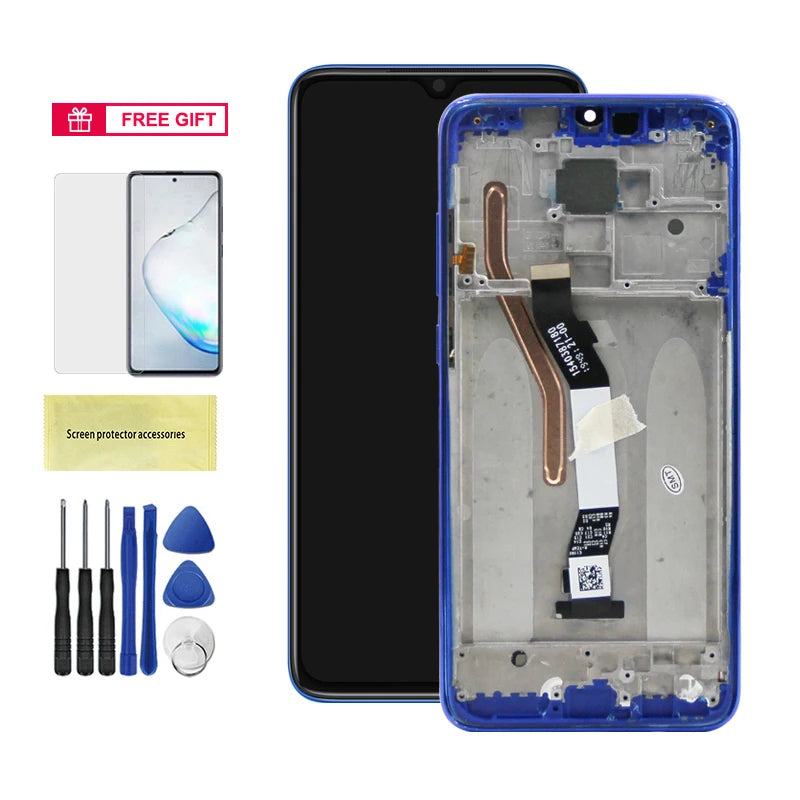 6.53" for Xiaomi Redmi Note 8 Pro LCD Display Touch Screen Assembly For Redmi Note8 Pro M1906G7I Screen Replacement with Frame