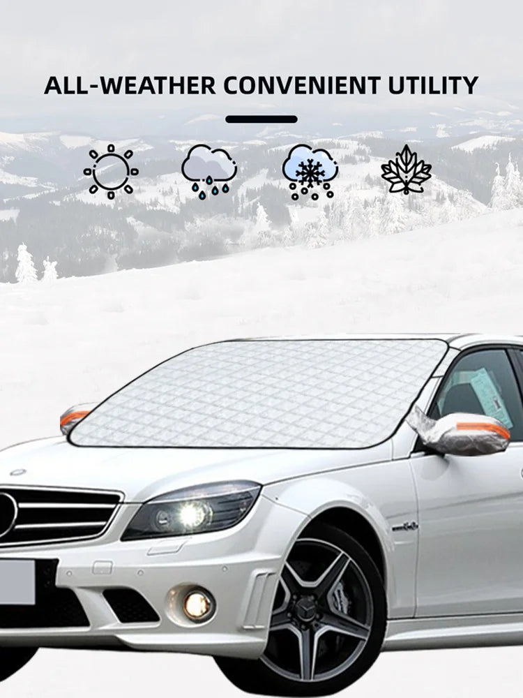 Magnetic Car Windshield Snow Cover Winter Ice-Frost Guard Sun Shade Protector For Mercedes Benz C180 C200 C250 W204 Accessories