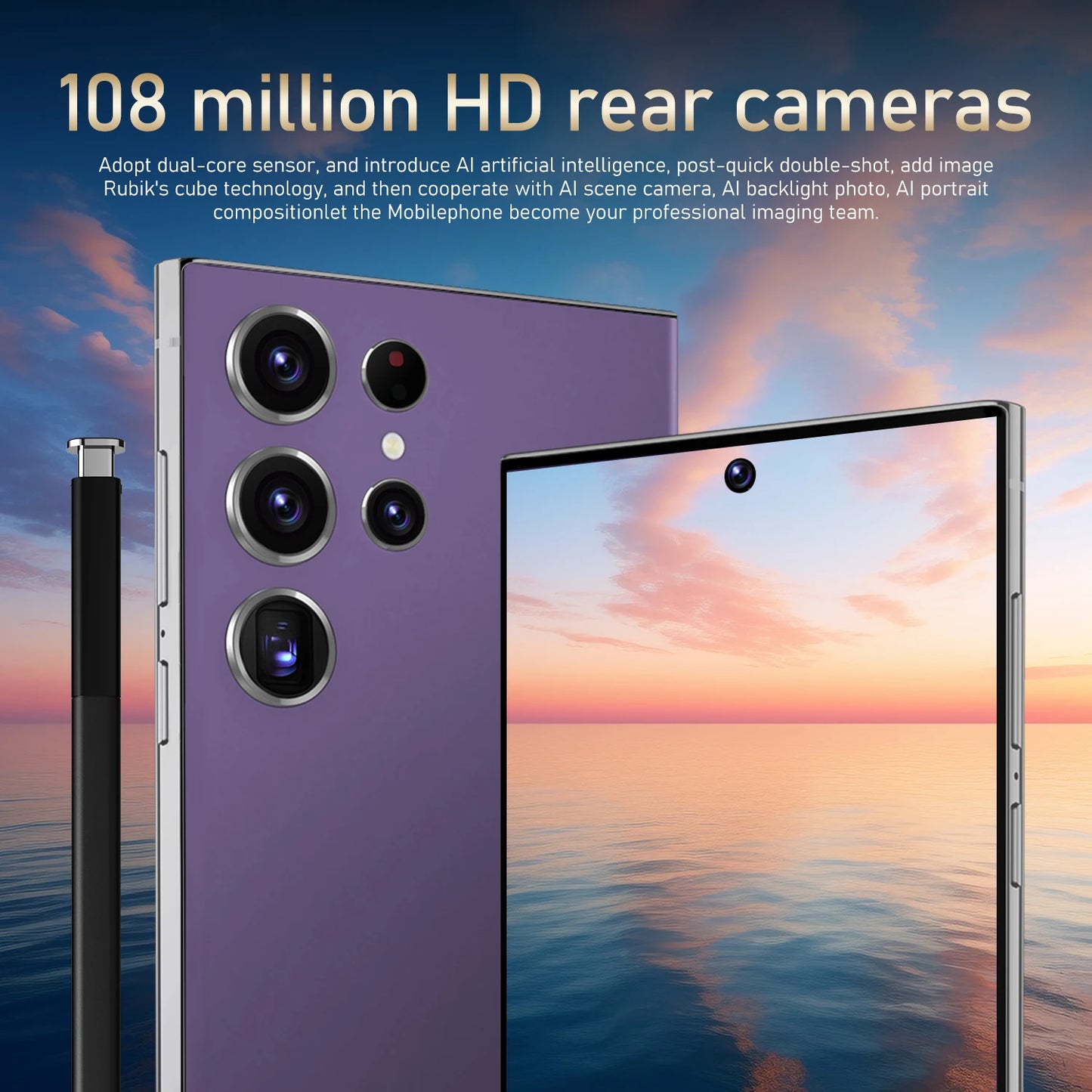 HOT 2025 new S25 Ultra original intelligent 5G dual card dual standby Android 14 system global version phones 8000mAh battery