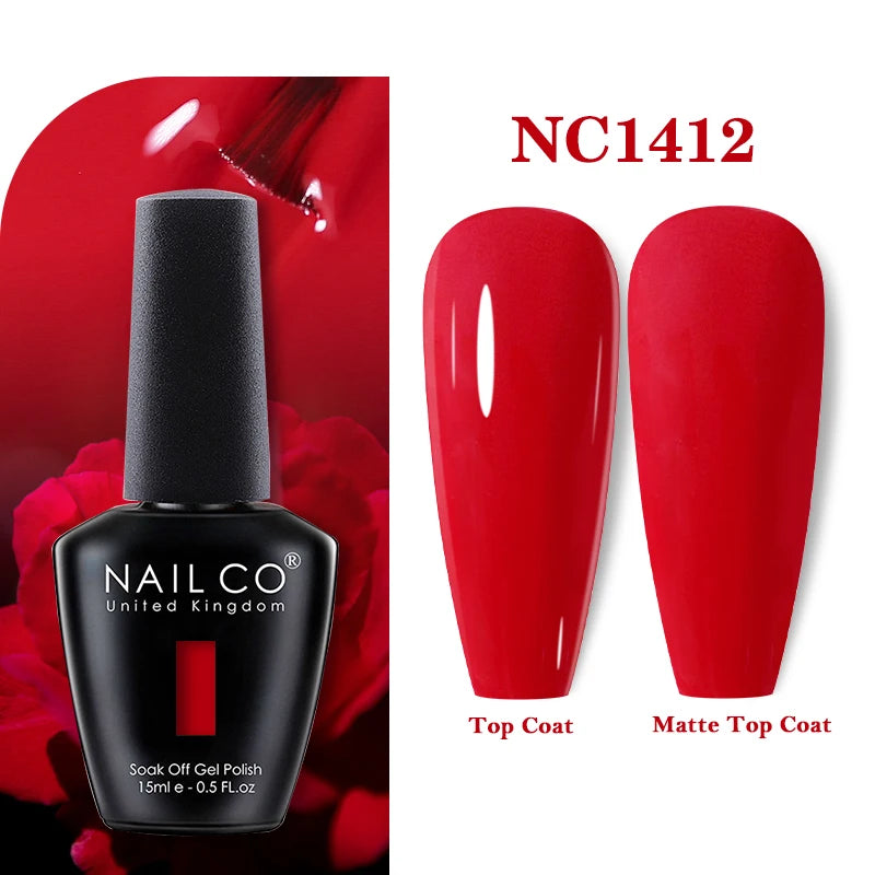 NAILCO Gel Nail Polish 15ml Nail Art Vernis Semi Permanent Soak off UV Gel Polish Gel Manicure Nail Varnish Nail Color Ongles