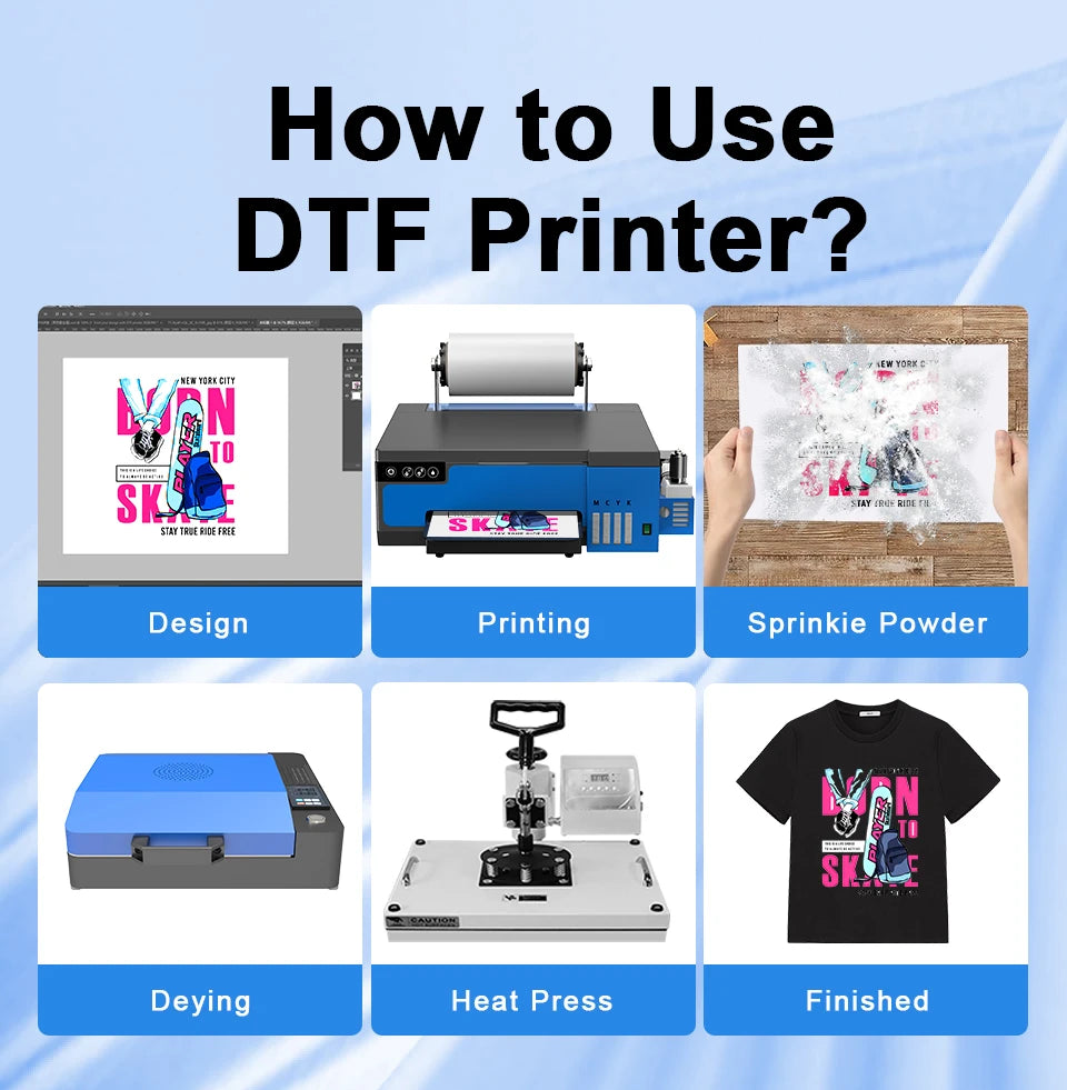 8.2inch A4 DTF Printer For Epson XP600 Directly to Film Transfer Printer T shirt Printing Machine For Fabric L8058 DTF Printer