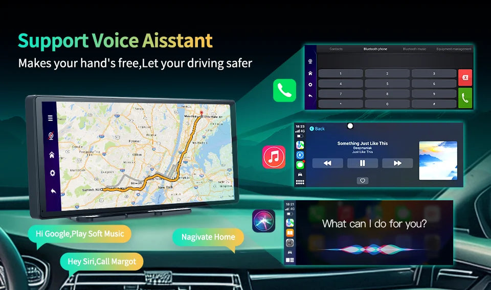 Imagebon 11.3″ 4K ADAS Rearview Mirror Camera Wireless CarPlay & Android Auto 3 Channel Recording Dash Cam GPS Navigation DVR