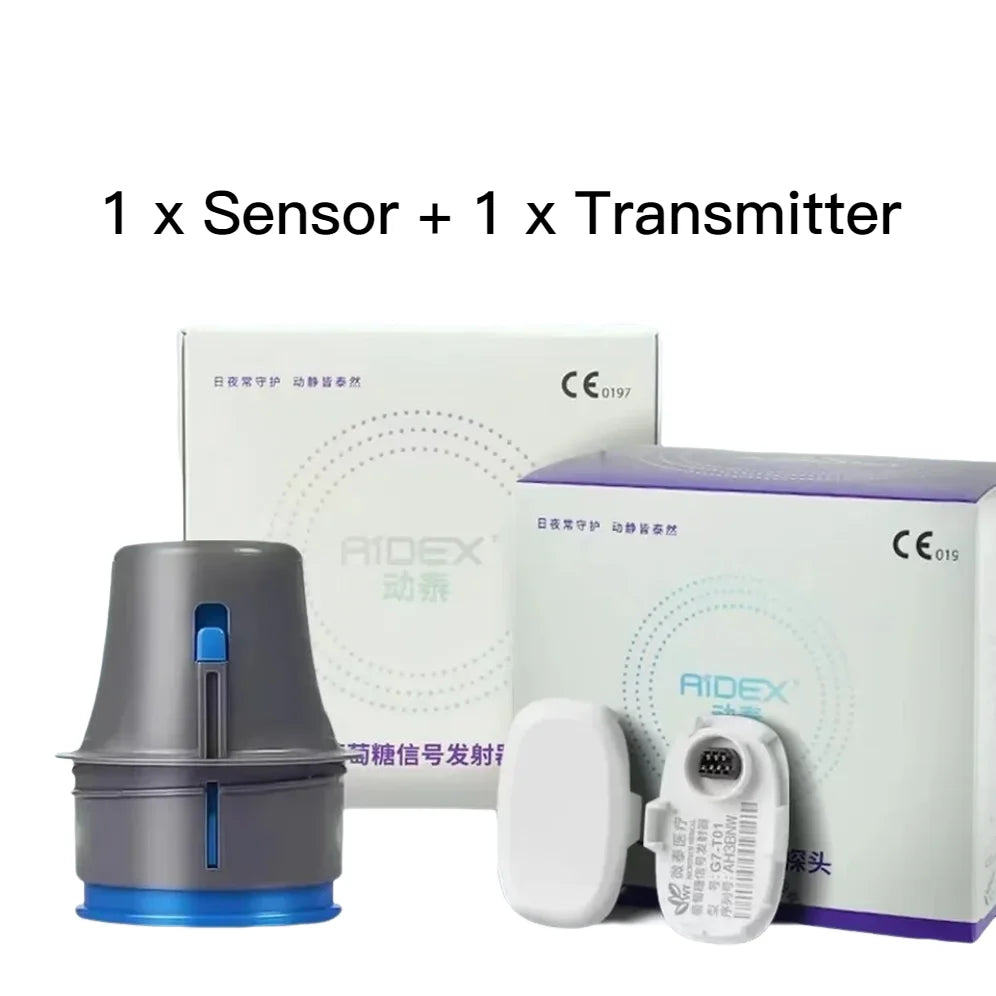 Aidex Dynamic Blood Glucose Monitoring CGMS 24h Realtime Monitor Scan Free Multilingual System Remote Monitoring Freestyle Libre