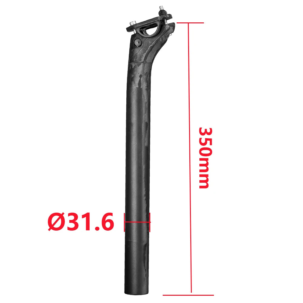 Elitaone Carbon seatpost 27.2 30.9 31.6mm Offset 20mm MTB /Road Bike UD Bare Carbon Seat Tube Bicycle Accessorie
