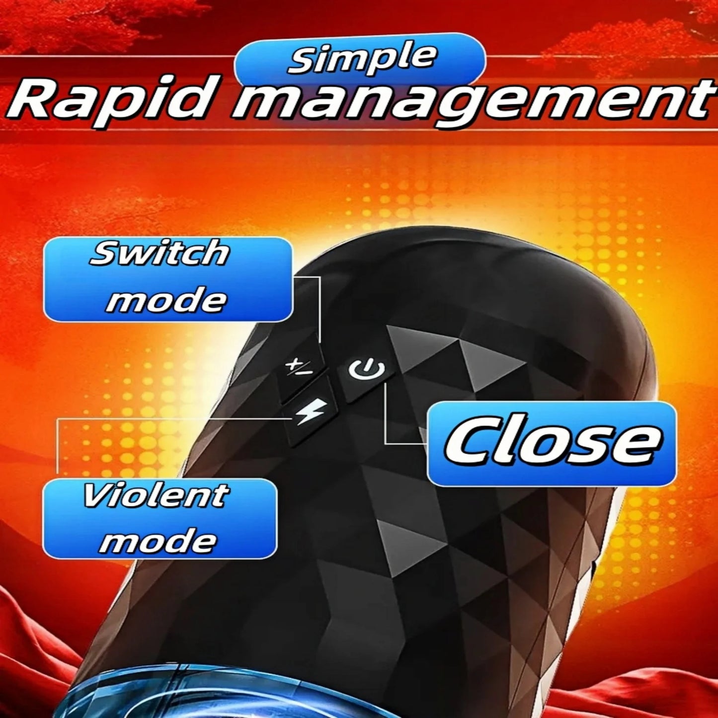 Hannibal's Fully Automatic APP Rotating Telescopic Airplane Cup is an Intelligent Explosive Vibration Masturbation Adults Toys