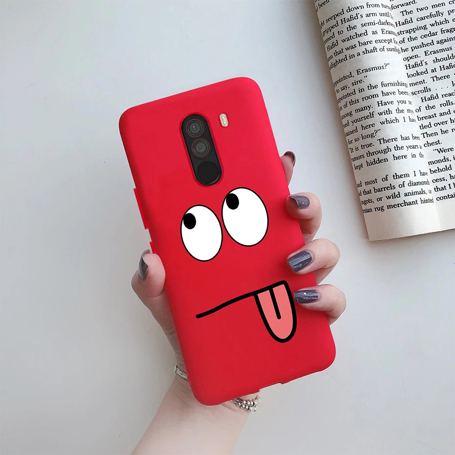 For xiaomi Pocophone F1 Case Poco F1 Cute Cat Cartoon Cover Silicone Soft TPU Phone Case For xiaomi Pocophone F1 Global F 1 Case