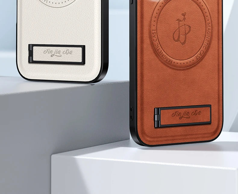 For Tecno Camon 40 Pro 4G 5G Magnetic Wireless Charging Leather Phone Case Shockproof Silicone Lens Protect Cover Cases Bracket