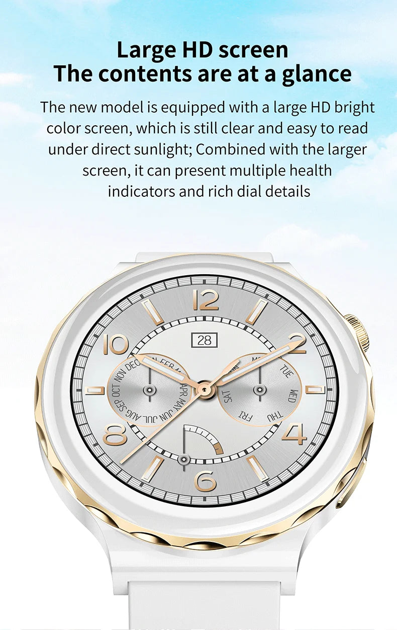 Smart Watch 2024 For Women AMOLED HD Screen Bluetooth Call IP68 Waterproof Sport SmartWatch Female Male For Xiaomi Android IOS