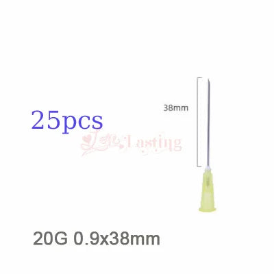 25pcs 18G 25G 27G 30G 31G 32G 34G Disposable Sharp Needle for Hyaluronic Acid Sterile Stainless Steel Tattoo Needles