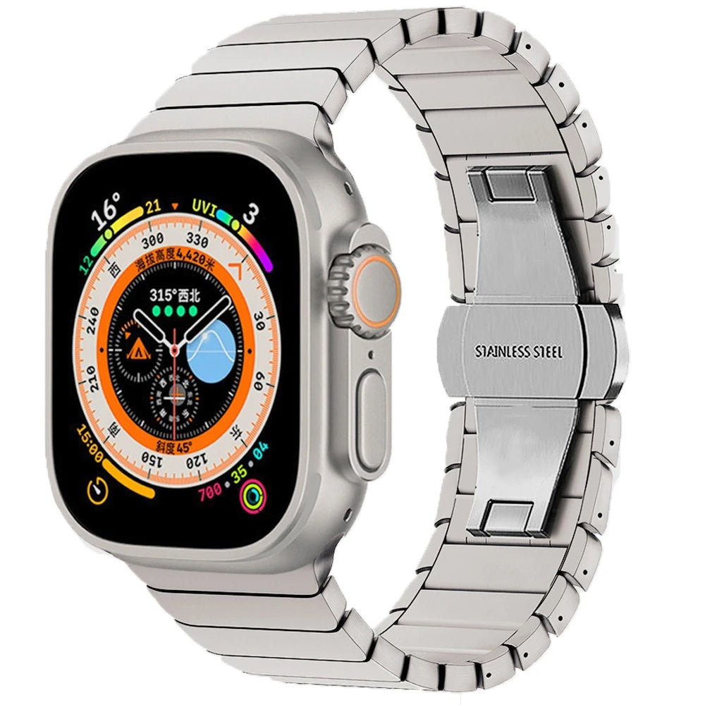 Stainless Steel Strap for Apple Watch Band Series 11 10 9 8 SE3 42mm 46mm 45mm 41mm 44mm 40mm Metal Bracelet IWatch Ultra 3 49mm