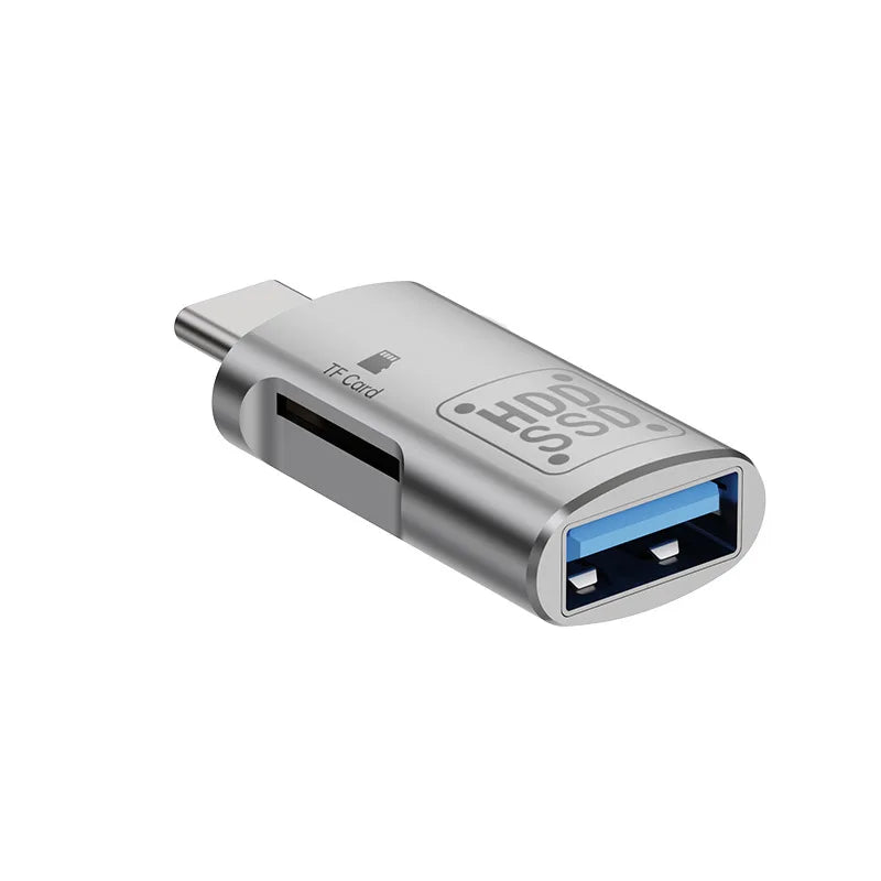 Type C 3.1 High Speed Micro SD TF Memory Card Reader for iPhone 15 Huawei Mobile Phone PD Charging Dongle Charger Cable Adapter