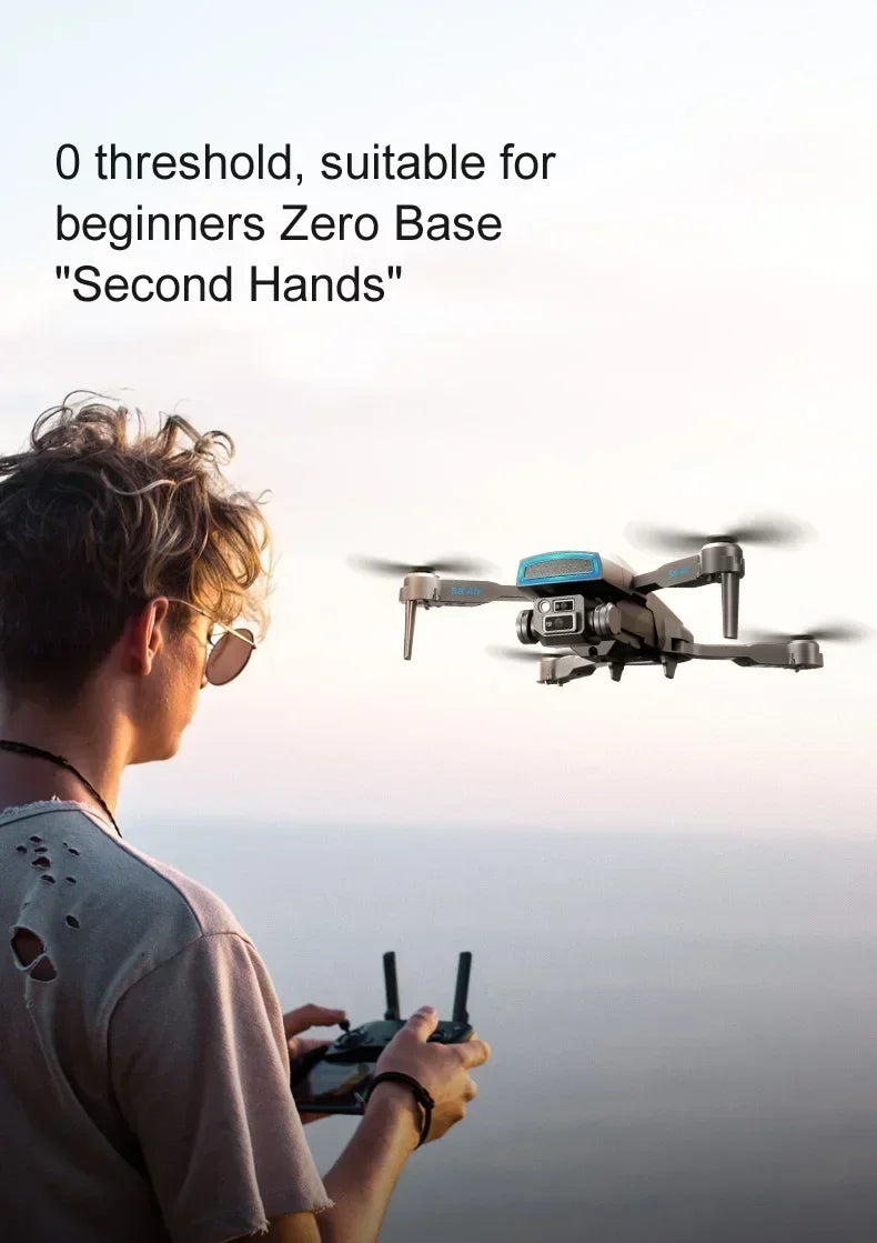 New S8 AIR GPS 5G Drone 8K HD Camera WIFI FPV Obstacle Avoidance Optical Flow Cool Lighting RC Foldable Quadcopter Gifts Toys
