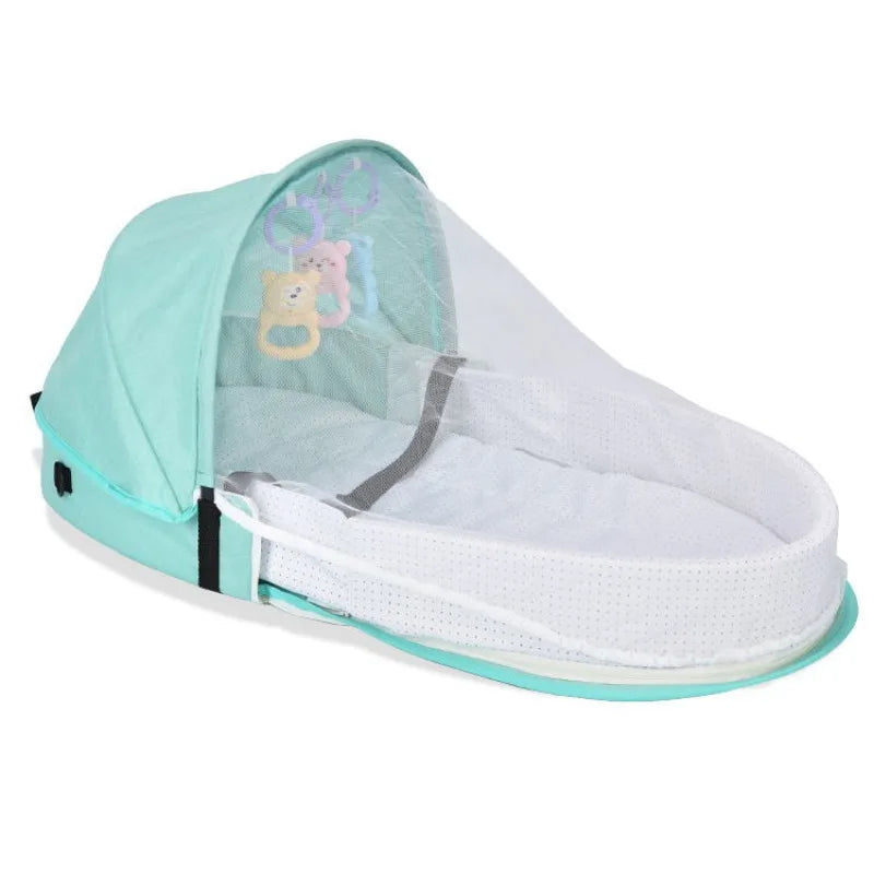 Convenient Folding Anti-pressure Crib Medium Bed Newborn Baby Isolation Bionic Travel Crib