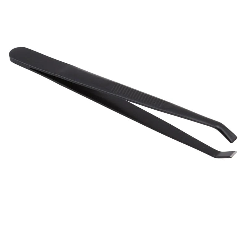 1PCS Eyebrow Tweezers Facial Hair Removal Clip Stainless Steel Flat Slant Tip Eyebrow Eyelash Makeup Tweezer Beauty Tools