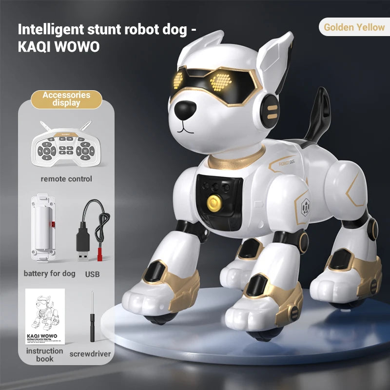 Brand New JJRC R27 Remote Control Robot Dog Voice Control Intelligent Talking Walking And Dancing Light Play Cute Children Gifts