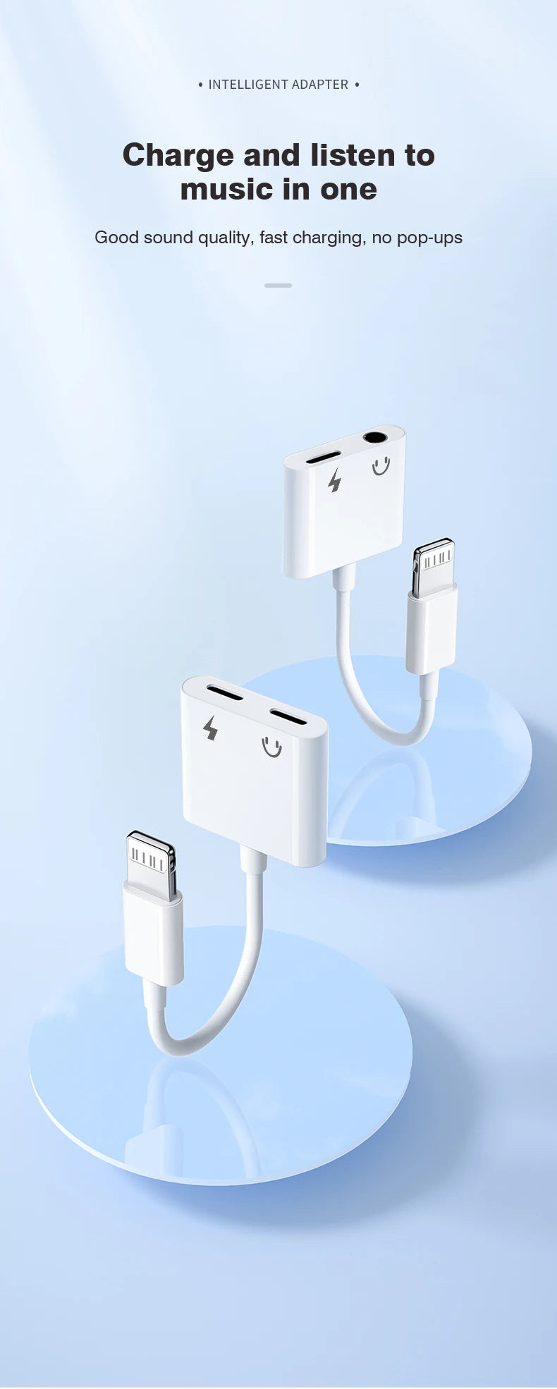 Byscoon Audio OTG Adapter For iPhone 14 13 12 11 Pro Max Aux Jack