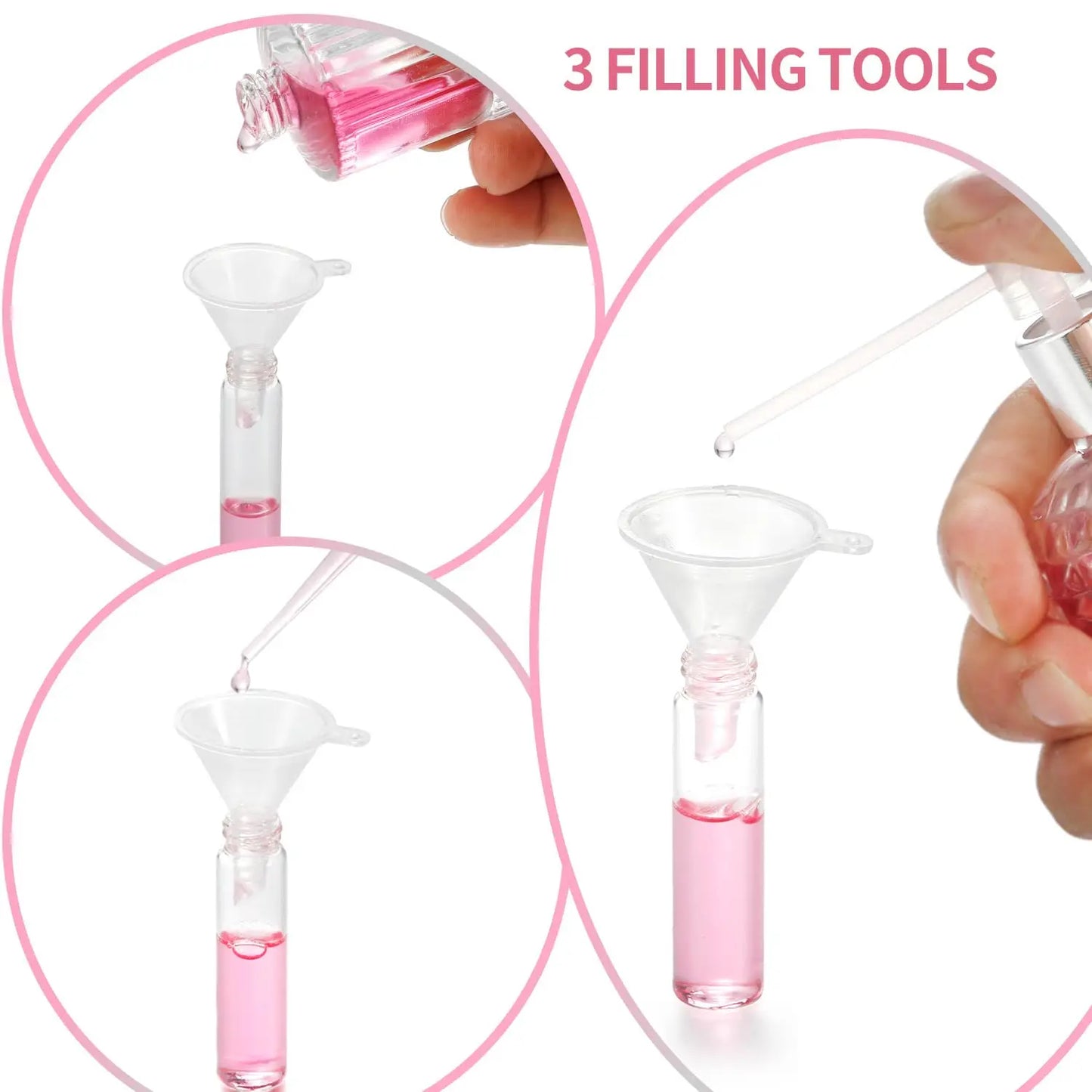 20pcs 10ml Transparent Glass Spray Bottles, Refillable Travel Perfume Sample Bottles, Cosmetic Perfume Containers