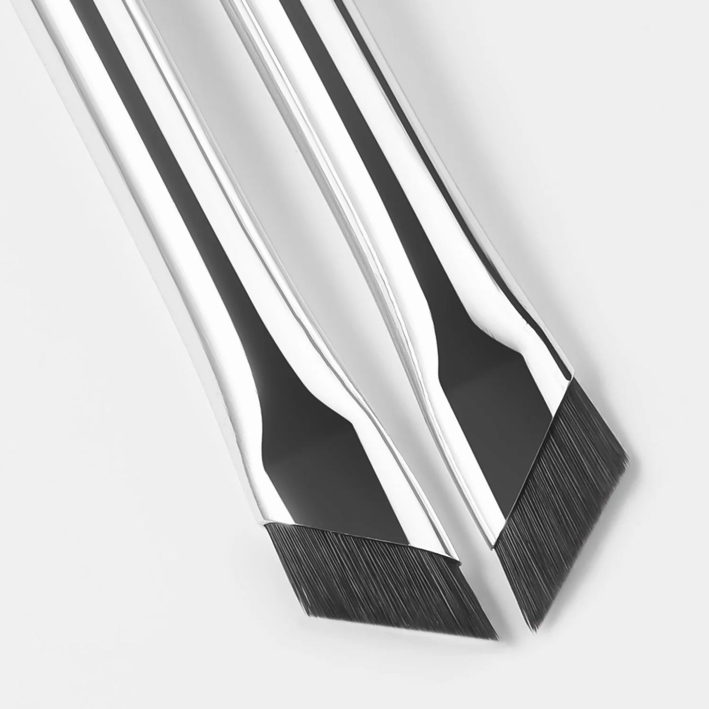 2Pcs Upgrade Blade Eyeliner Brush Ultra Thin Fine Angle Flat Eyebrow Brush Under The Eyes Place Precise Detail Brush