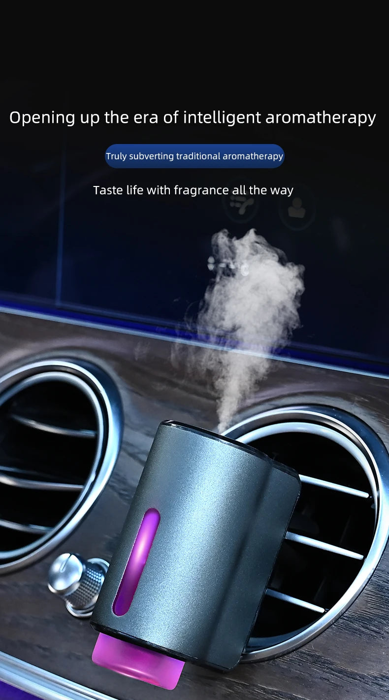 Smart Car Air Aromatherapy Diffuser Fragrance Car Air Fresheners With Three Adjustable Humidifier Essential Oil Diffuser