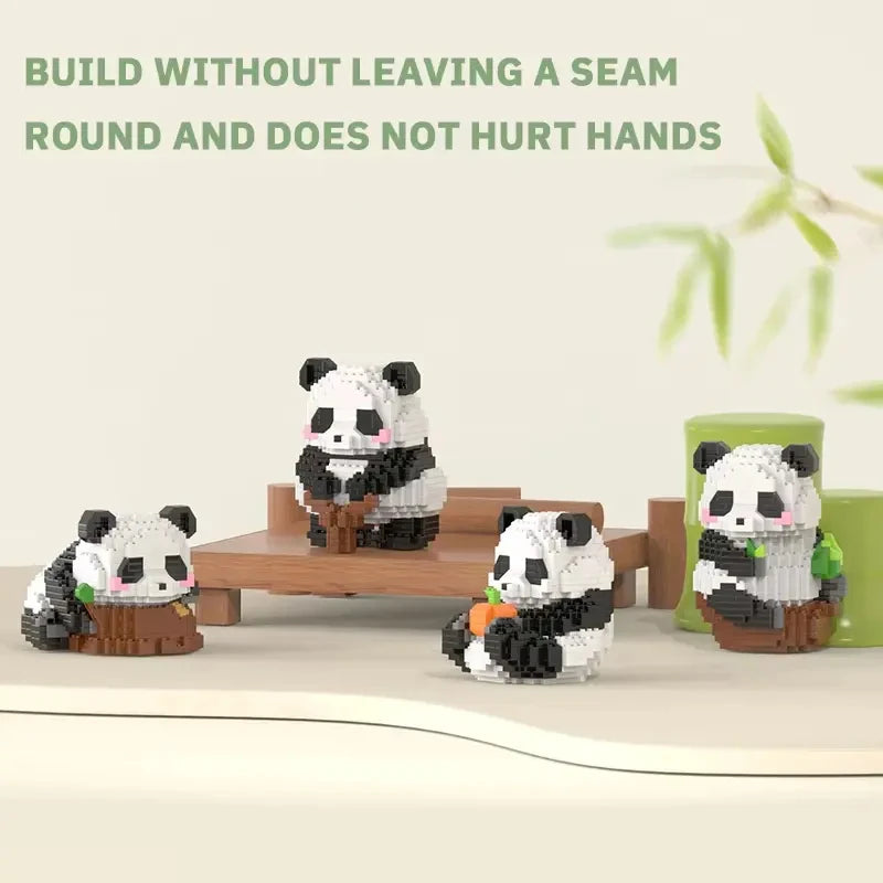 TOYLINX Mini Animal Building Blocks Assembled Model Cartoon Panda Doll Set 6 Years Old And Above Children Educational Toys Gifts