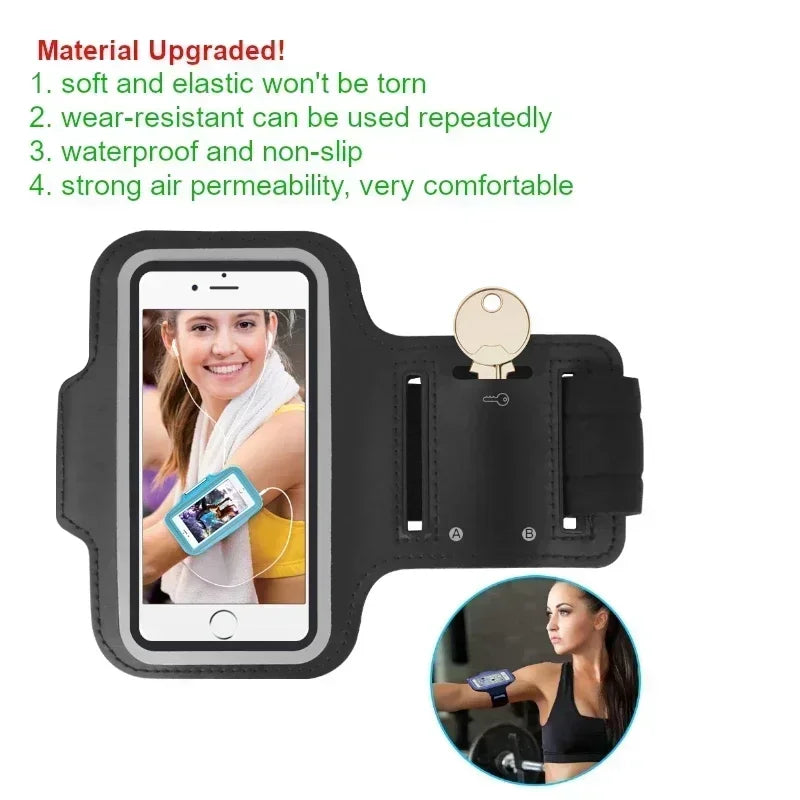Mobile Phone Armband Outdoor Sports Smart 5.5inch phone Holder Gym Running Phone Bag Arm Band Cases for Samsung iPhone Holder