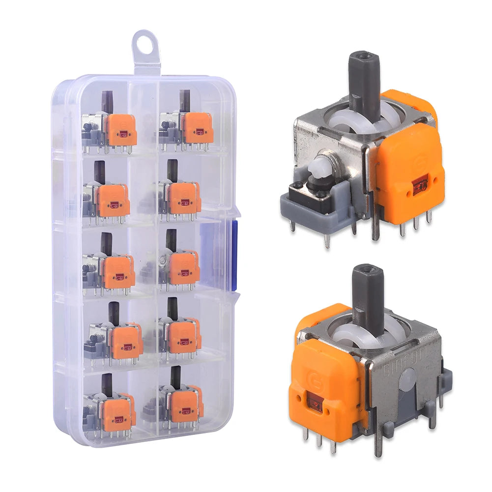 10Pcs 3D Hall Effect Joystick High Precision No Drifting Thumbsticks Module Repair Parts Adjustable for PS4/5 for XBox/Switch