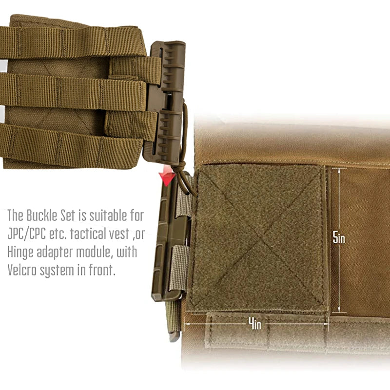 Tactical Vest Quick Release Buckle Molle Kit Universal Airsoft Vest Quick Removal Buckle Set Hunting Accessories 1PCS/2PCS