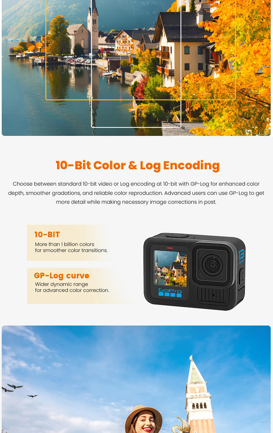 GoPro Hero 13 Black Sports Camera Waterproof and Anti Shake Cycling 5.3K Video Live Sports Camera