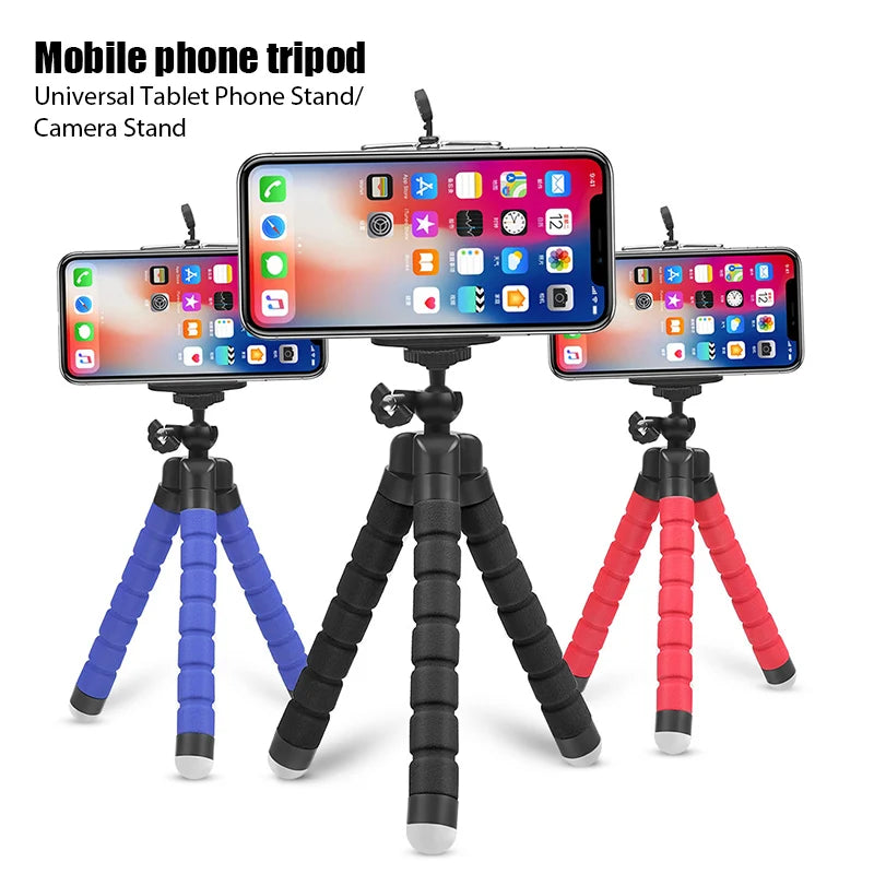 Mobile Phone Holder Flexible Octopus Tripod Bracket for Mobile Phone Camera Selfie Stand Monopod Support Photo Remote Control