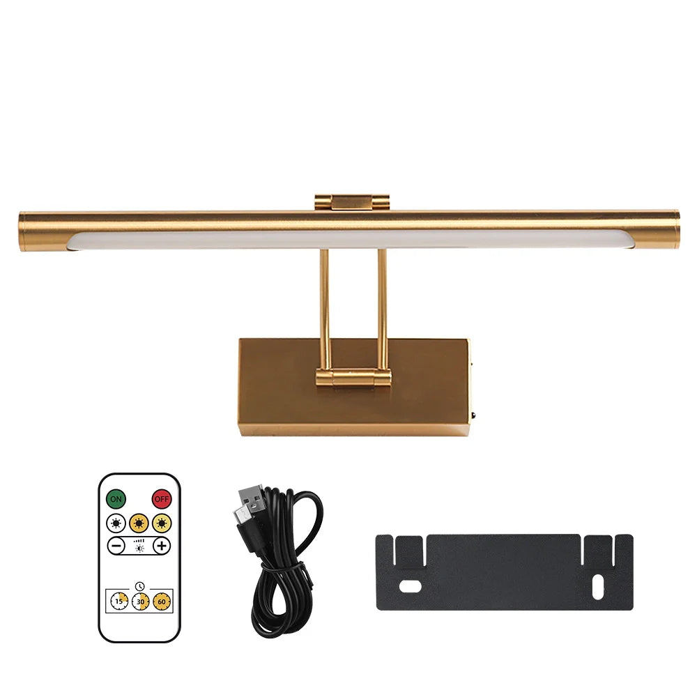 Rechargeable LED Wall Lamp 40CM Wireless Lamp 4400mAh Picture Light with Remote Control Interior Wall Light