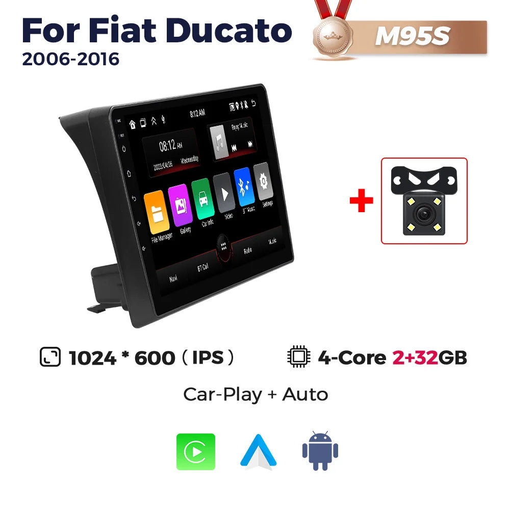 MEKEDE For Fiat Ducato Peugeot Boxer Citroen Jumper 2 2006-2022 UIS7862S 9'' Car Radio Multimedia Player Audio Stereo Head Unit
