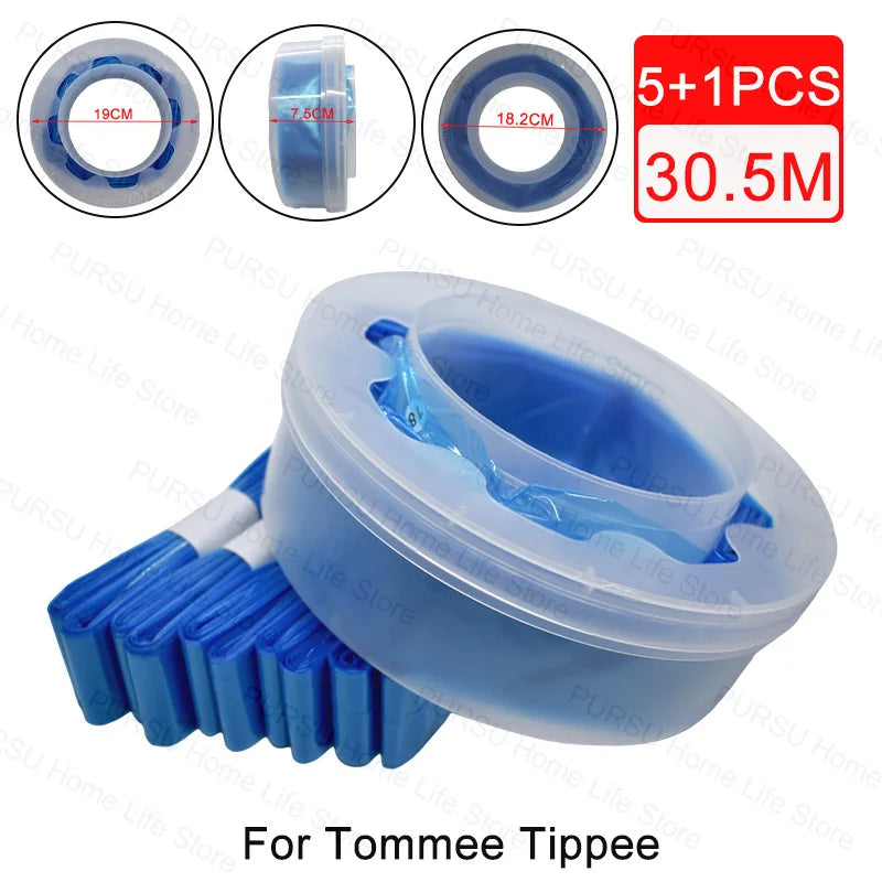 Bady Diaper Refill Bags For Tommee Tippee For Twist & click For Sangenic Tec Diaper Pails Degradable Garbage Replacement Bag