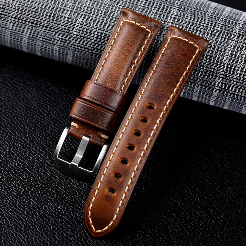 High Quality Genuine Leather Watch Strap 20mm 22mm 24mm Watchband Quick Release Men Women Watch Band for Huawei Watch GT 4 46mm