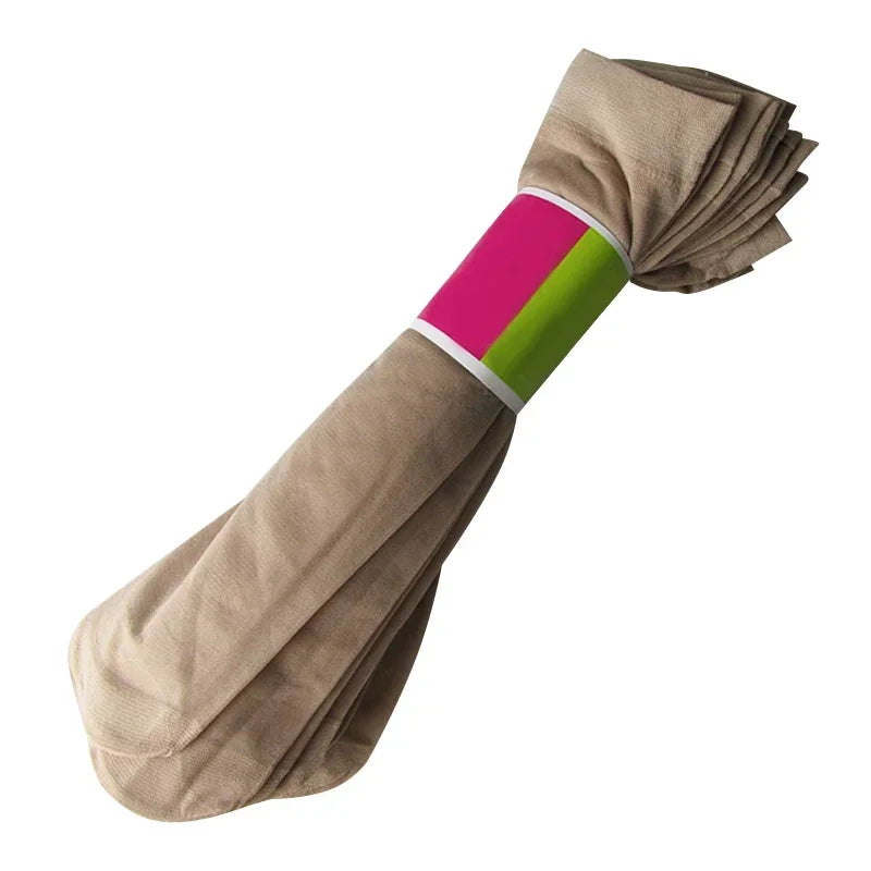 20 Pairs High Quality Women Velvet Socks Pack Female Summer Thin Silk Transparent Sexy Ankle Nylon Socks Set