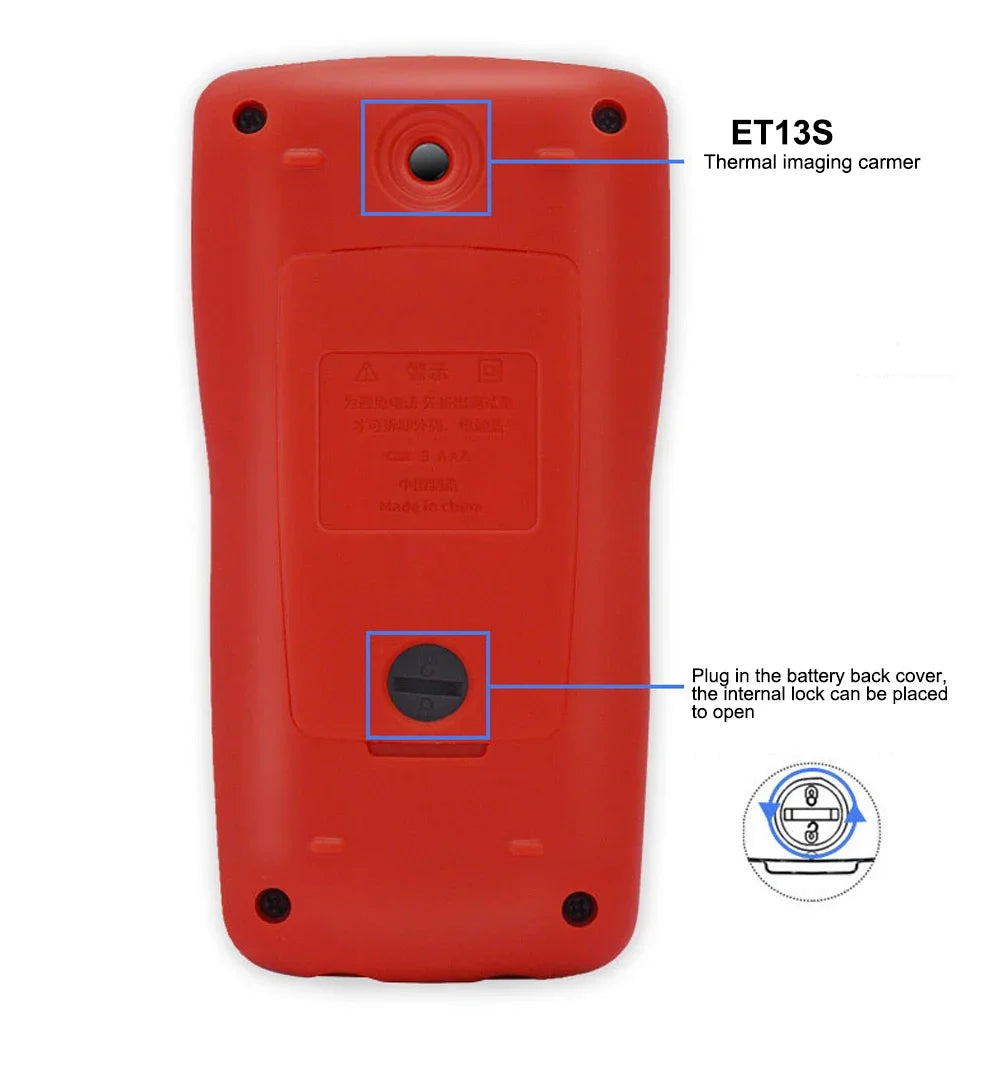 TOOLTOP ET13S Thermal Camera 192*192 Optional Macro Lens Thermal Camera Multimeter 9999 Counts Voltage Duty Cycle Diode Ohm Test