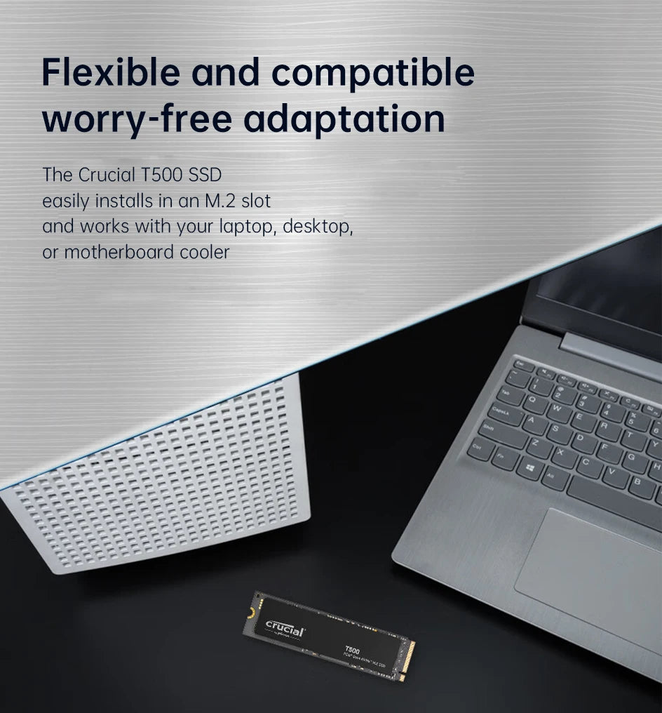 Crucial 7400MB/s SSD NVMe M.2 2280 500GB 2TB 1TB Internal Solid State Hard Disk M2 PCIe 4.0x4 2280 SSD Drive for PS5 Laptop PC