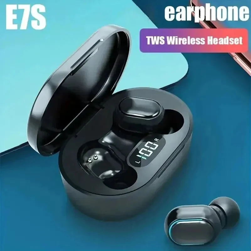 E7S TWS Wireless Headphones Bluetooth Earphones Waterproof Sport Music Stereo Earbuds with Mic Wireless Bluetooth Headset Gaming