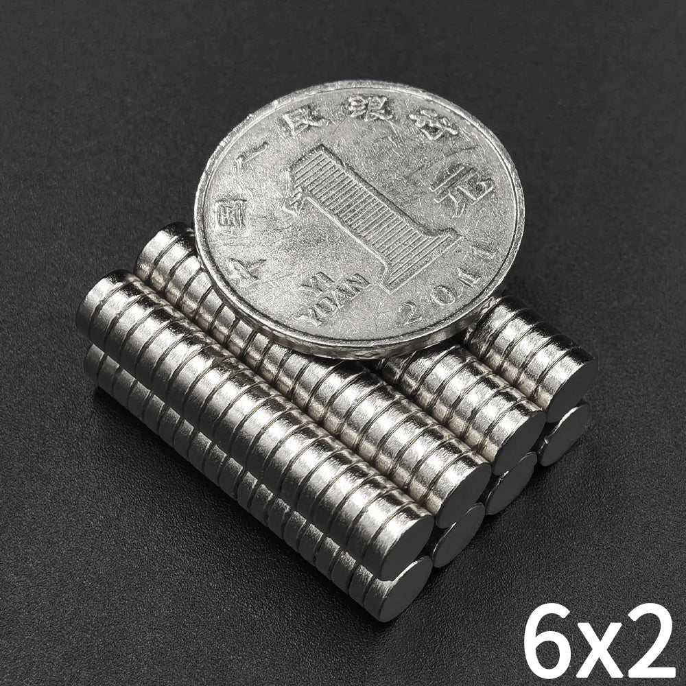 6x2 6x3 8x2 8x3 mm Super Strong Round Disc Shape Rare Earth Neodymium Magnets Fridge magnetic blocks Circular Powerful iman DISC