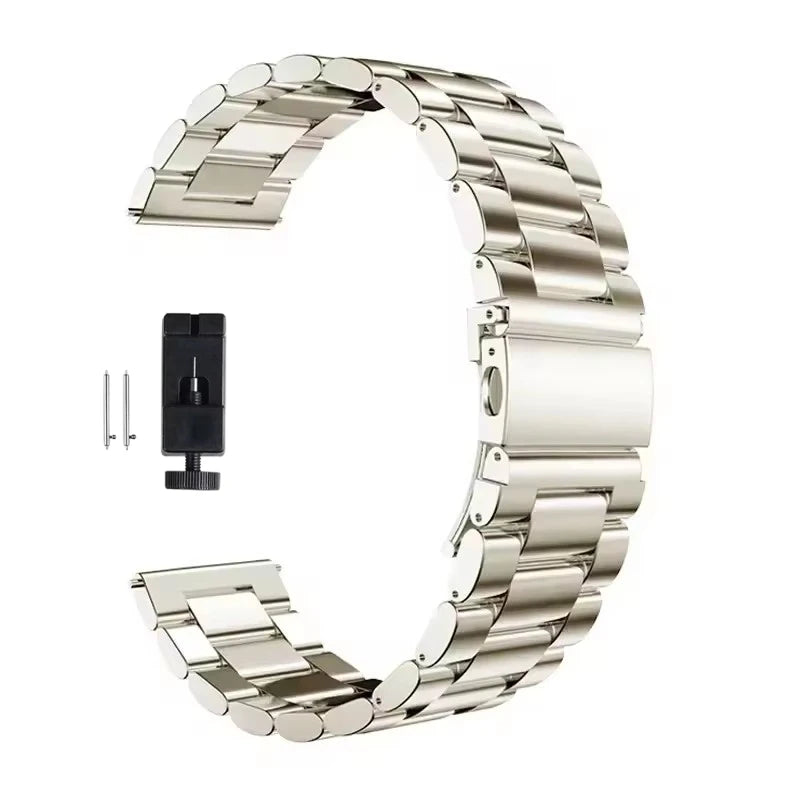 22mm 20mm Metal Band for Samsung Galaxy Watch 7 6 5 4 40mm 44mm 46mm 5Pro 45mm Stainless Steel Strap for Amazfit Bip Huawei GT4.