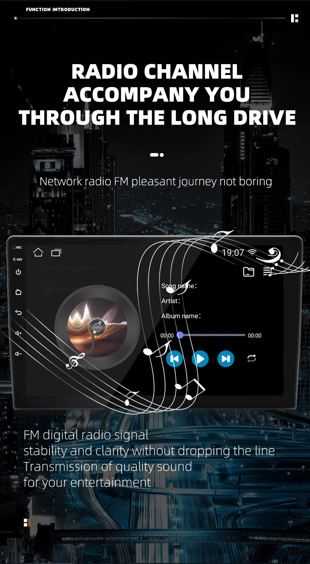 9/10 inch 2ID Universal Car Radio CarPlay Android 12 Auto radio  WIFI GPS Bluetooth Audio Multimedia Video Player For HYUNDA KIA