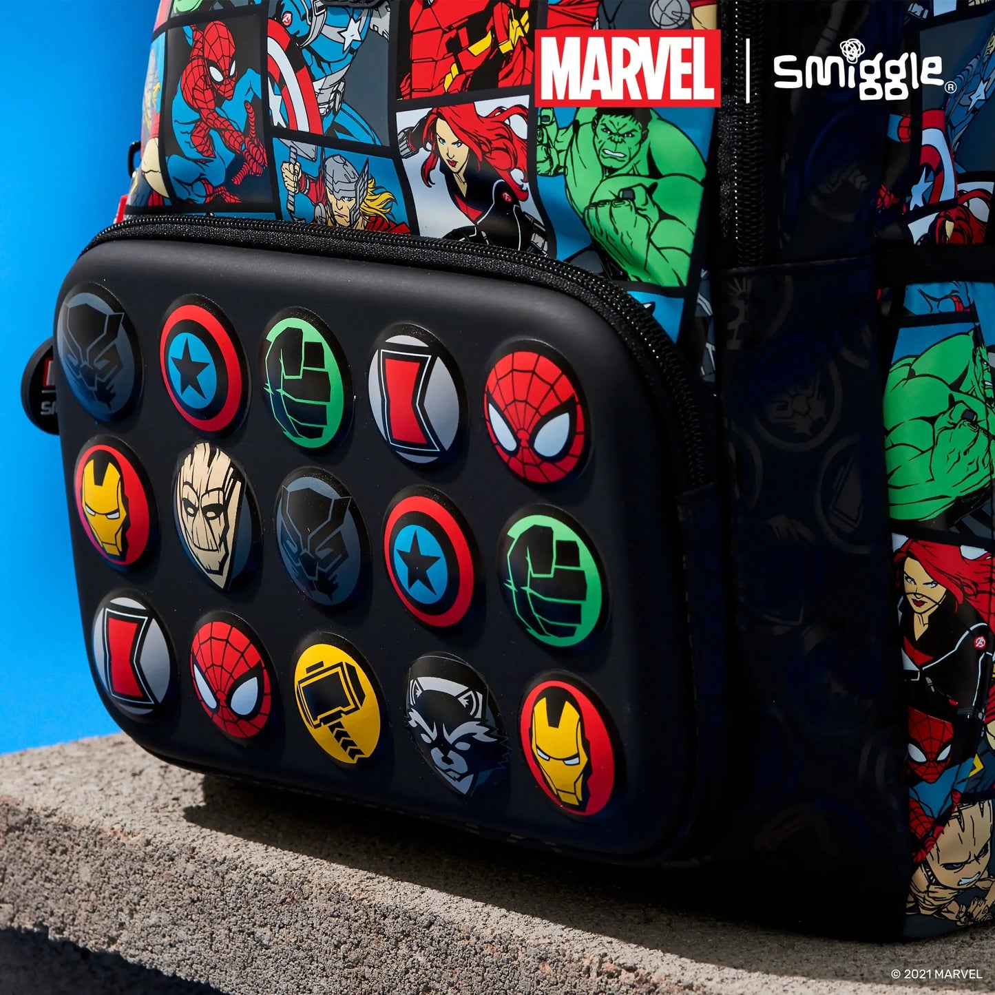 Smiggle Marvel Superhero Spider-Man Children Stationery School Bag Lunch Bag Lunch Box Pencil Box  Water Cup Student Gift