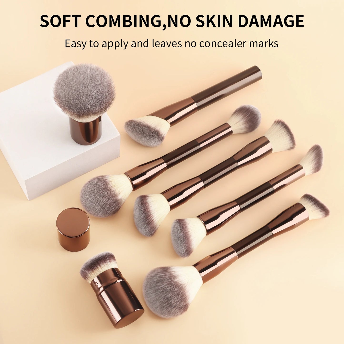 20pcs Makeup Brush Set Including Powder Brush Blush Brush Highlighter Brush Eyeshadow Brush Lash Brush Eyeliner Brush